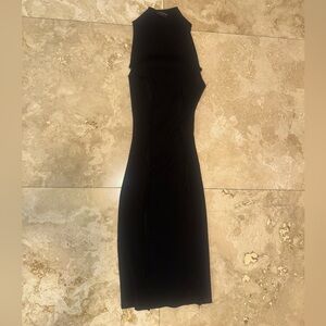 Naked Wardrobe Black Backless Dress